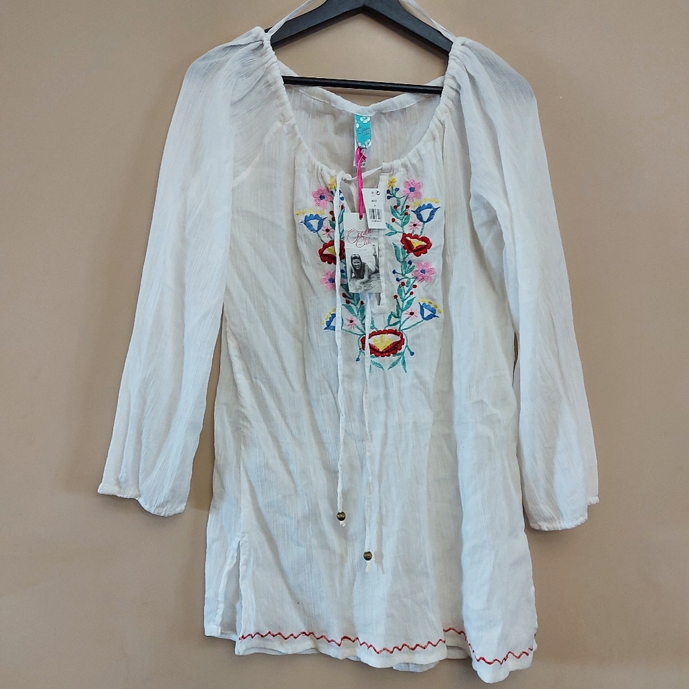 Ocean Club Bohemian Style Cover Up with embroidery